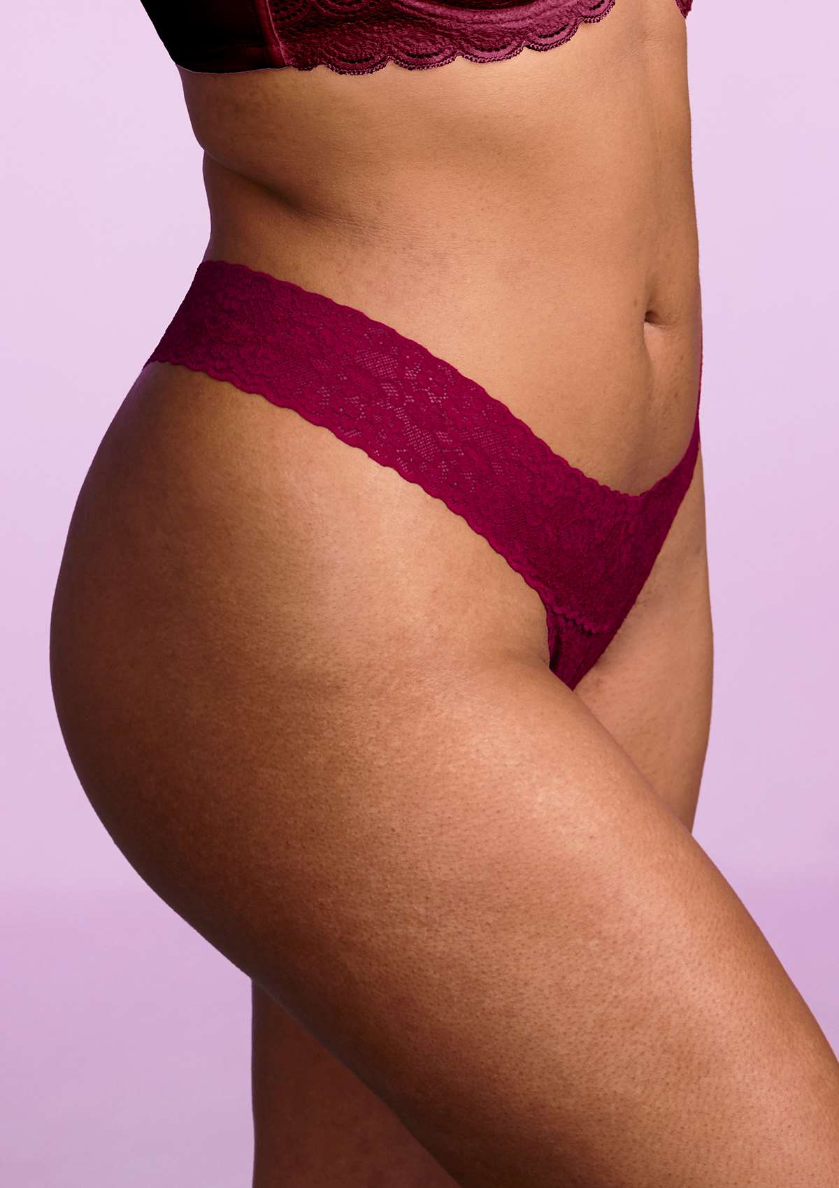 HSIA Soft Sexy Lace Cheeky Thong Underwear