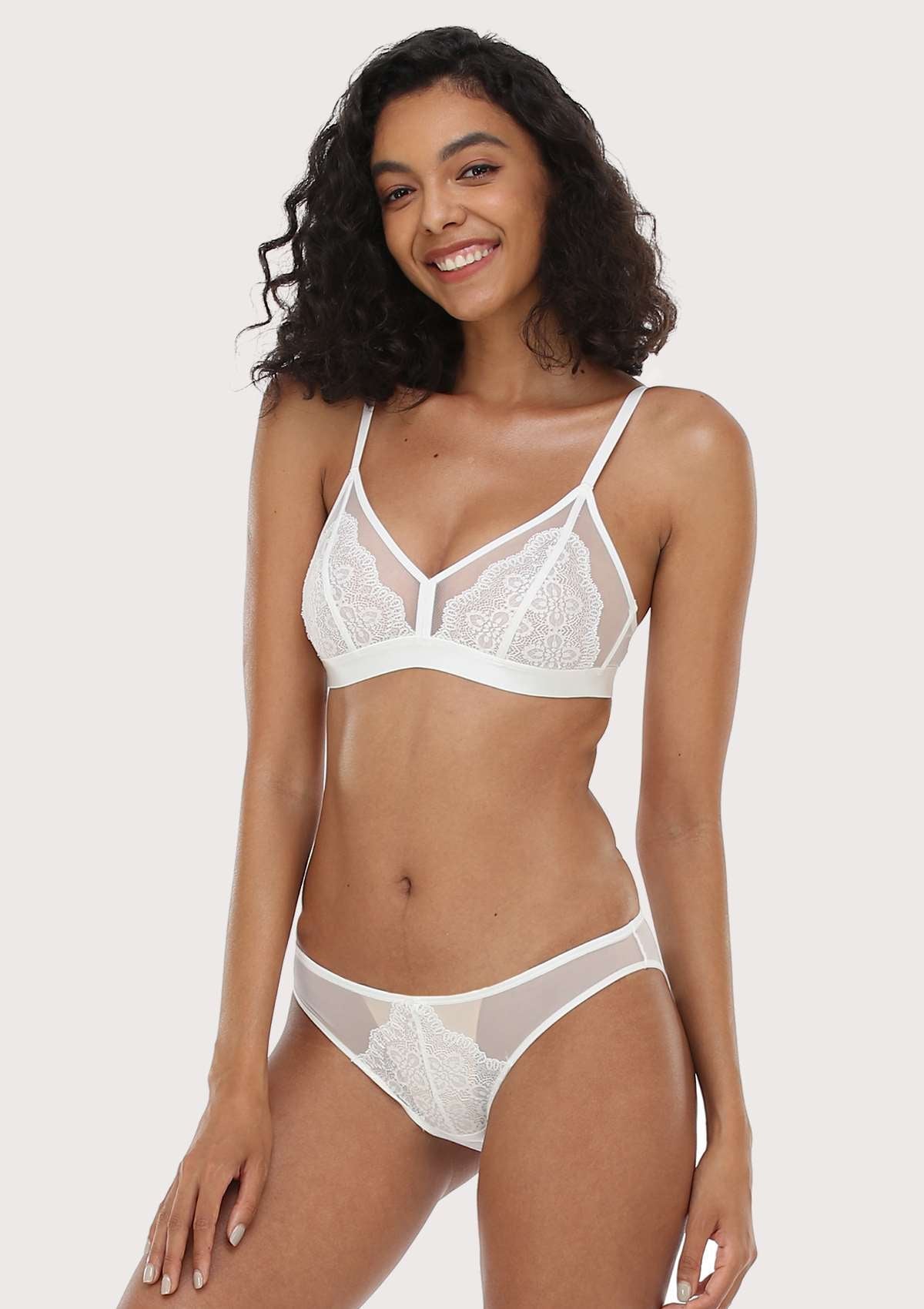 HSIA Wireless Lace Triangle Bra