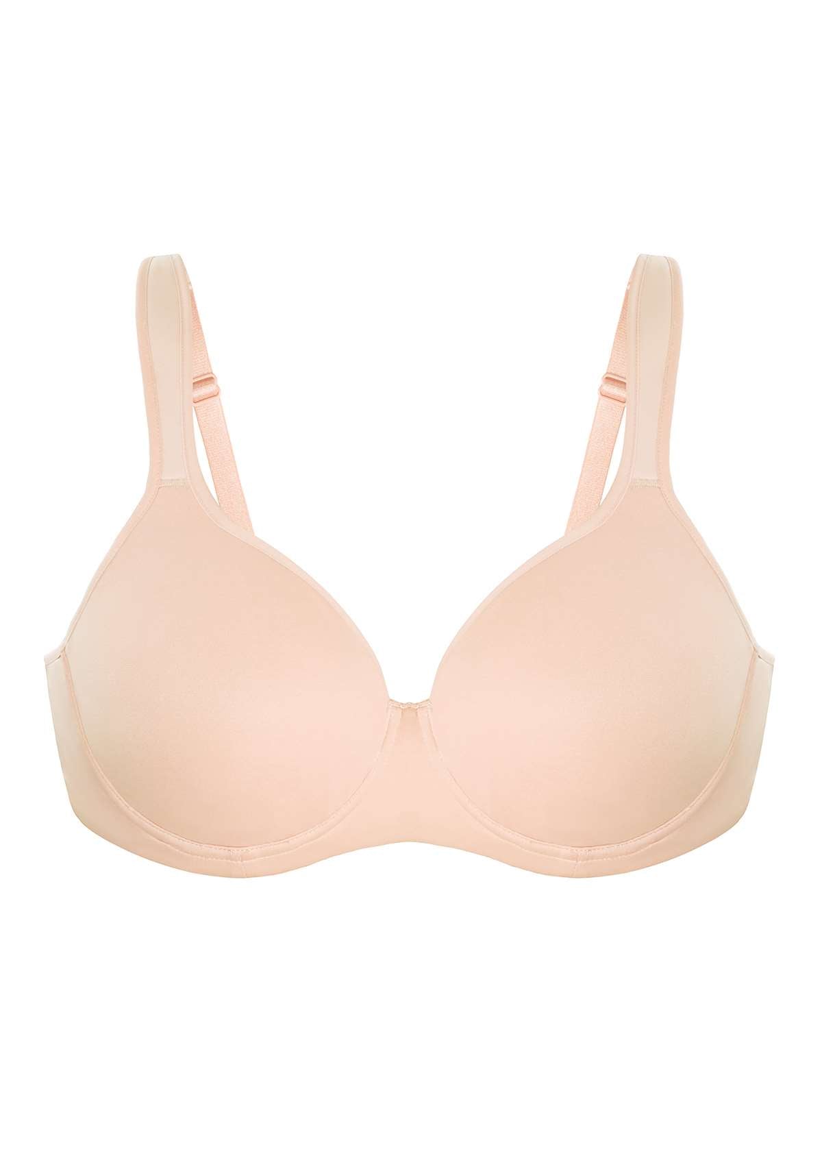 Joan Ultimate Soft Light Pink T-shirt Unlined Minimizer Bra Set