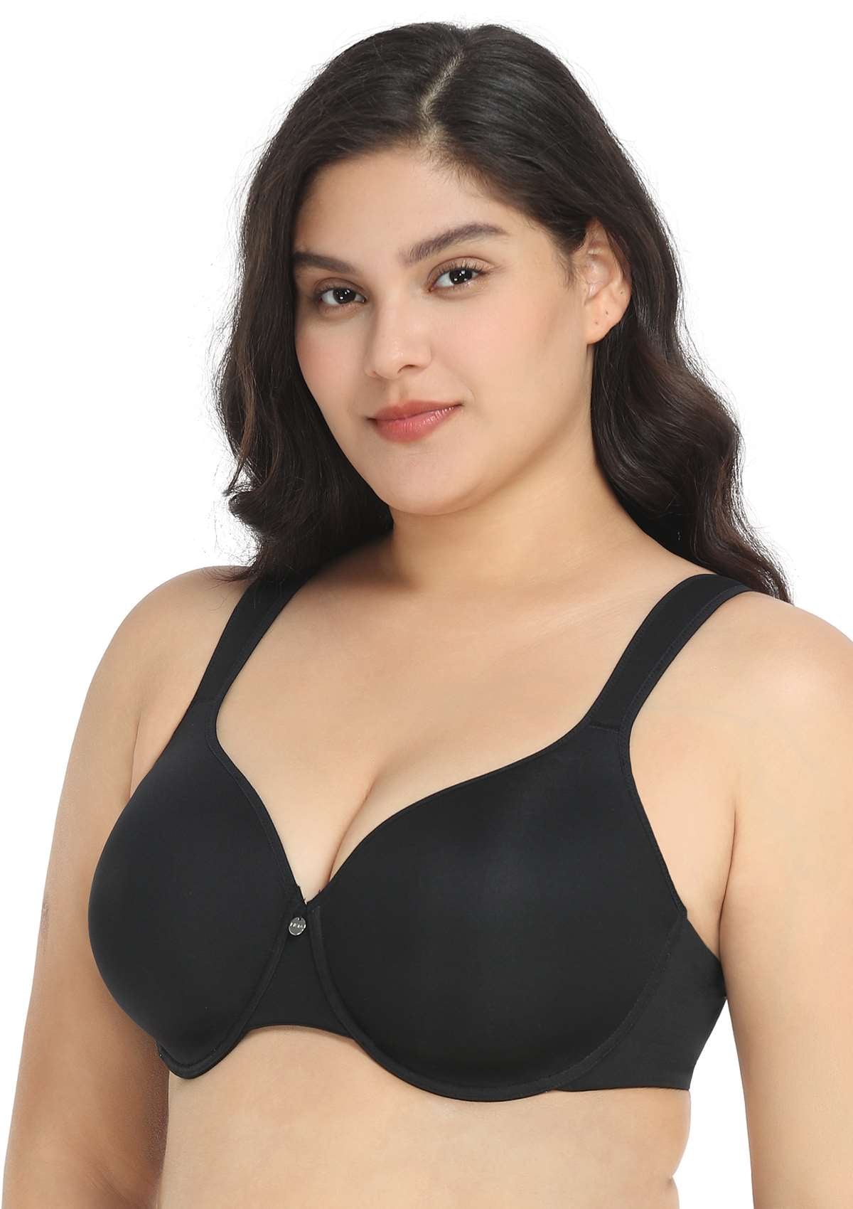 Patricia T-shirt Black Lightly Padded Underwire Minimizer Bra Set