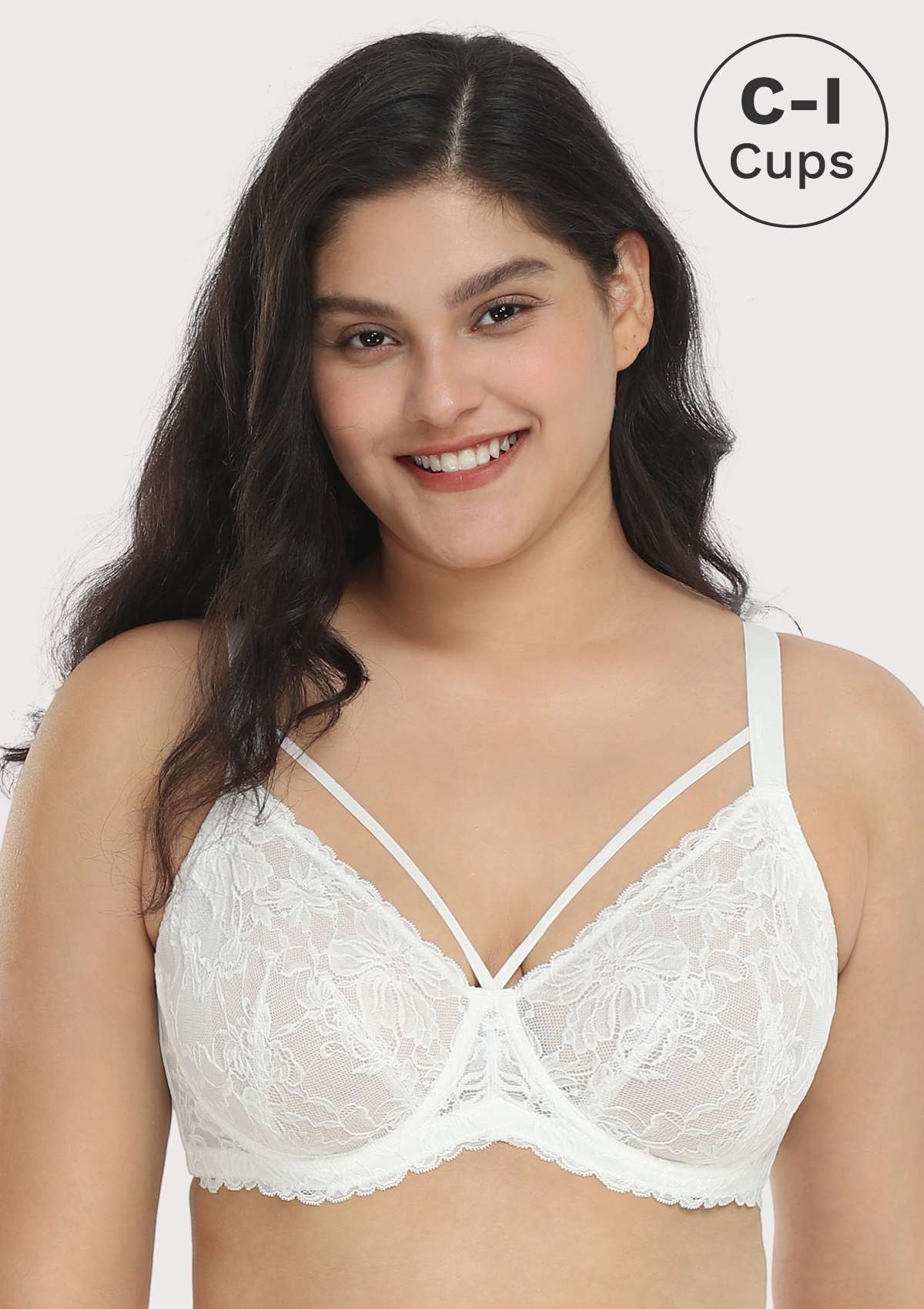 Pretty In Petals Strappy Lace Unlined Bra