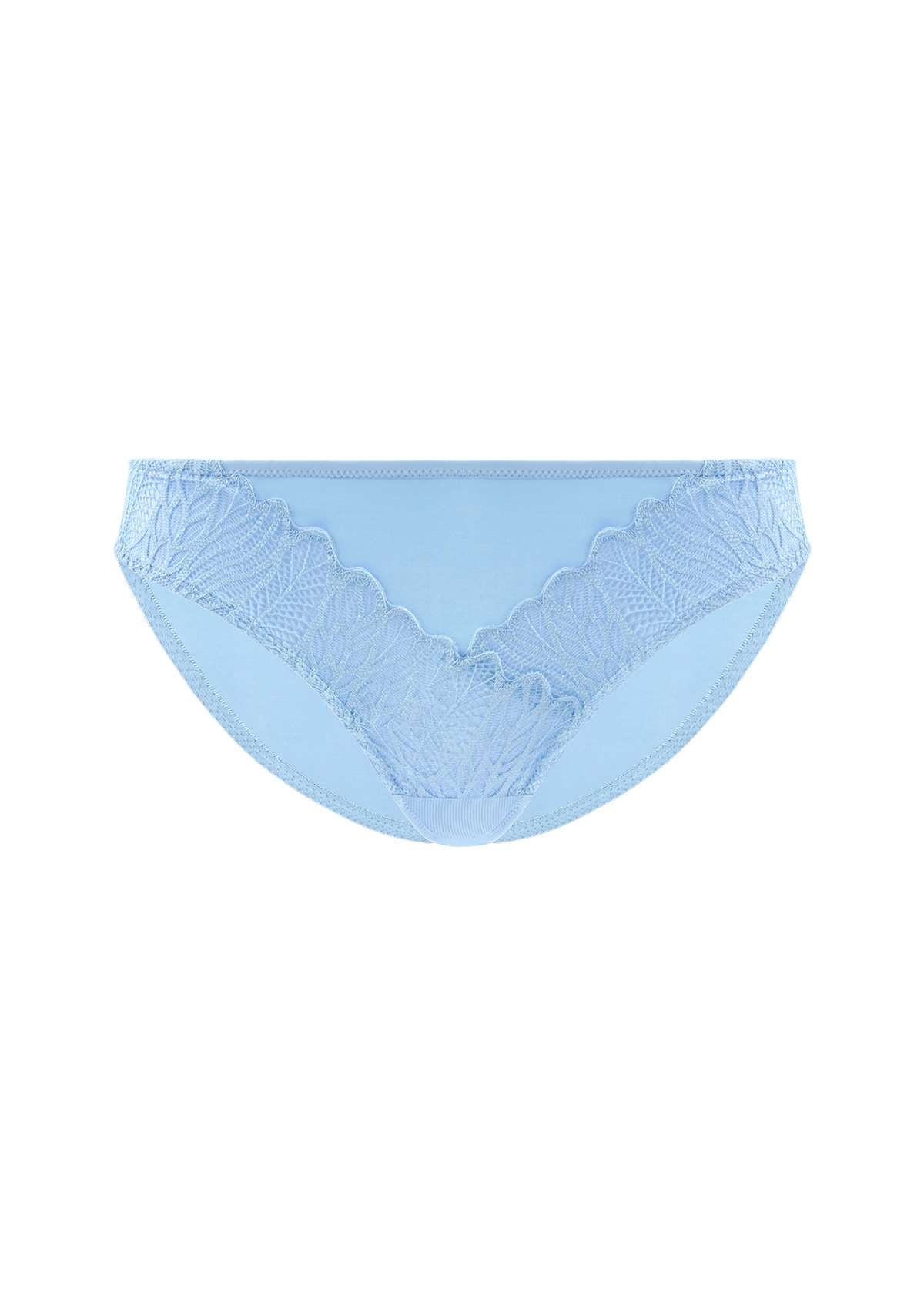 Pretty Secrets Light Blue Lace Trim Bikini Underwear