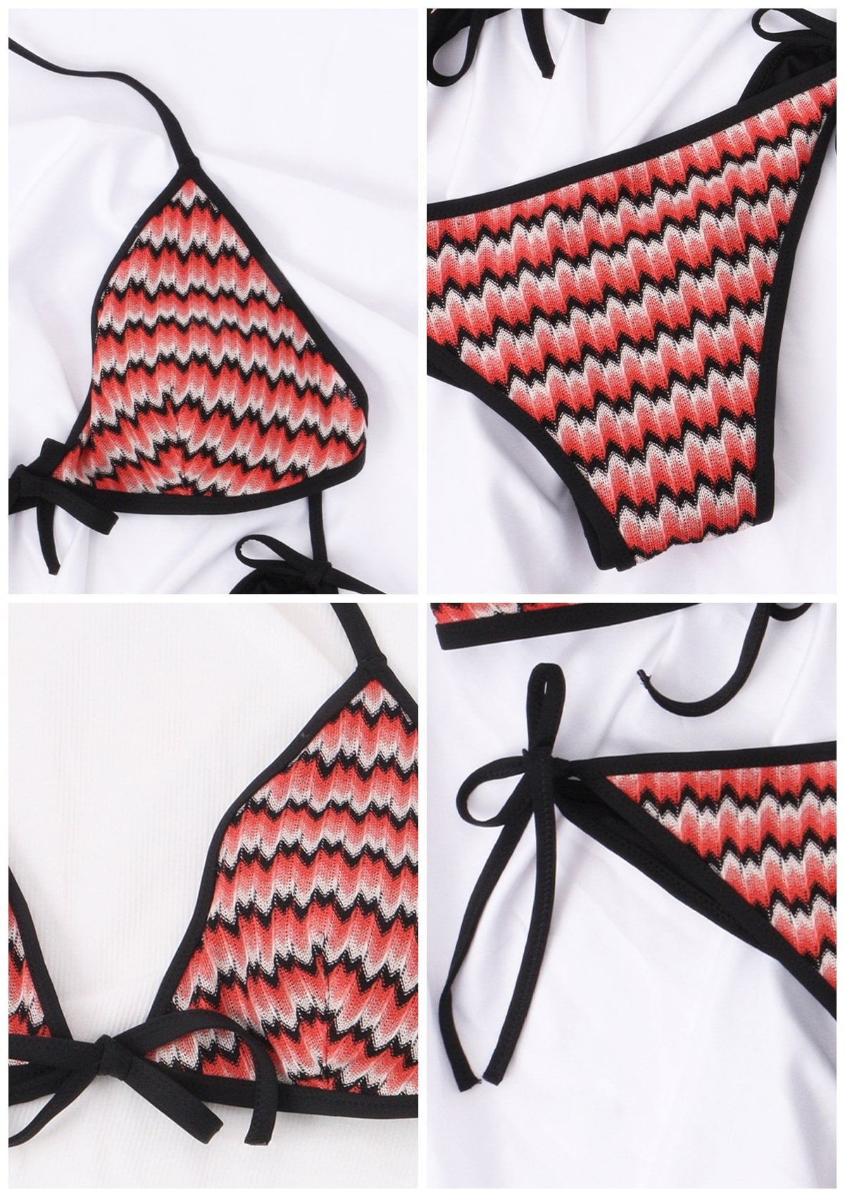 Two Piece Halter Tie Side Bikini Bathing Suit